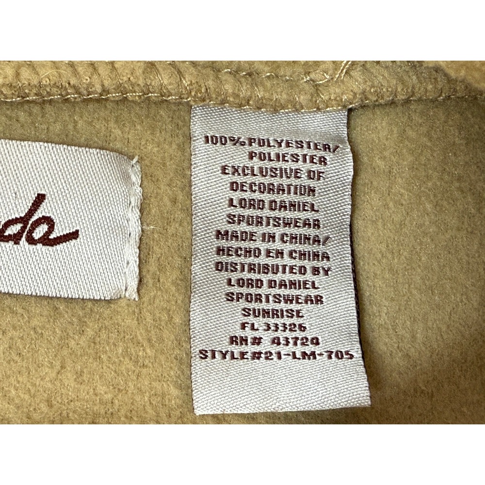 Le‎ Moda Camel Color Fleece Cape Poncho Leopard Print Trim Mob Wife Retro Chic - Picture 11 of 13